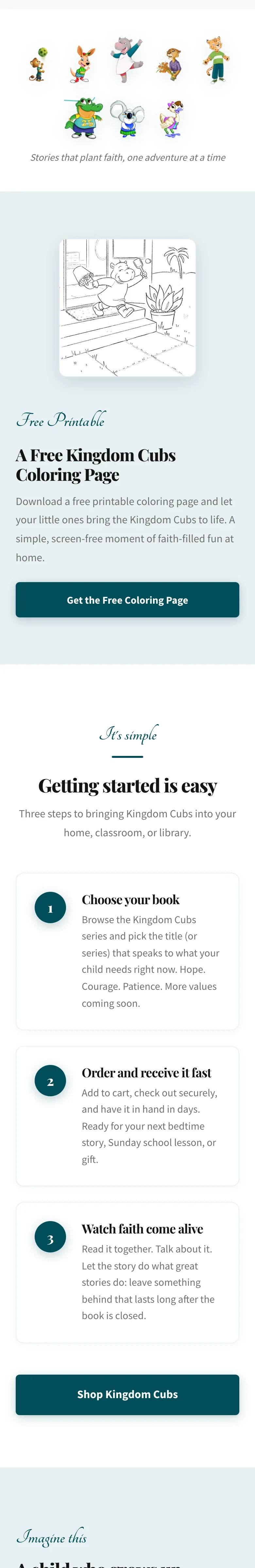 JWP Publishing mobile website, section 4 of 6